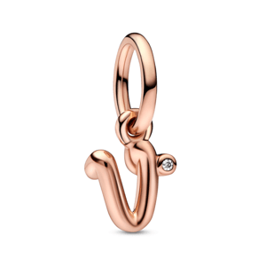 PANDORA pozlátená korálka písmeno V 782480C01