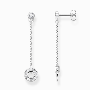 THOMAS SABO náušnice circle with white stones H2063-051-14
