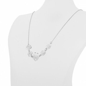 SOFIA strieborný náhrdelník AMCLF3433-42+5