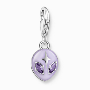THOMAS SABO strieborný prívesok charm Alien 2049-041-13