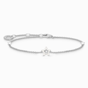 THOMAS SABO strieborný náramok White star A2136-041-14-L19V