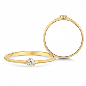SOFIA DIAMONDS zlatý zásnubný prsteň ZODL2931DIXL1