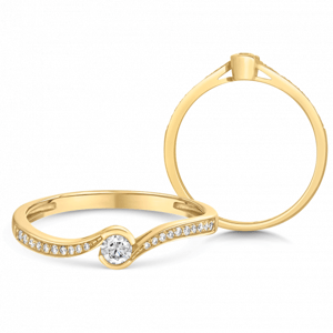 SOFIA DIAMONDS zlatý zásnubný prsteň s briliantmi CK50004491250
