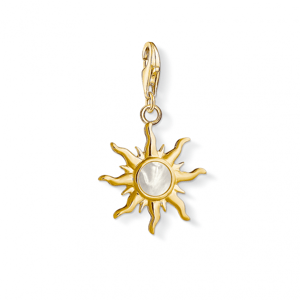 THOMAS SABO strieborný prívesok charm Sun with mother of pearl 1534-429-14