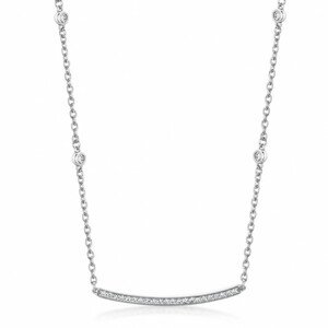 SOFIA strieborný náhrdelník so zirkónmi AUBGCG5ZZ0P-ZY