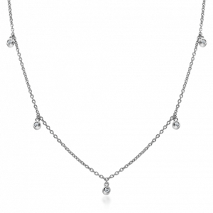SOFIA strieborný náhrdelník so zirkónmi AEAN1315Z/R