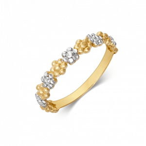 SOFIA zlatý prsteň kvetinky LVLLV74-5