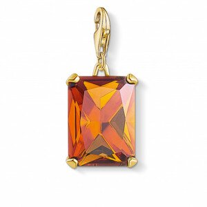 THOMAS SABO strieborný prívesok charm Large orange stone 1840-472-8