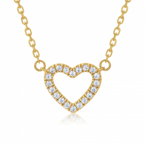 SOFIA zlatý náhrdelník so srdiečkom AUBKHV54J1P-ZY