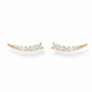THOMAS SABO náušnice White Stones gold H2158-414-14