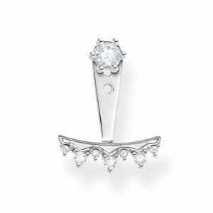 THOMAS SABO kusová náušnica White Stones silver H2153-051-14