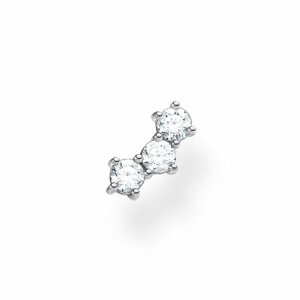 THOMAS SABO kusová náušnica White Stones silver H2132-051-14