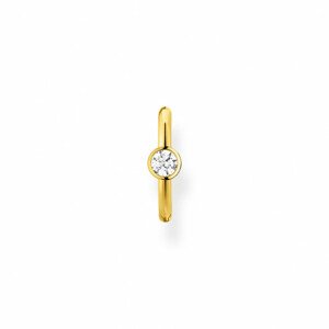 THOMAS SABO kusová náušnica White stone gold EC0018-414-14