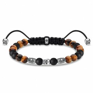 THOMAS SABO náramok Brown Skull A1946-811-7-L22v