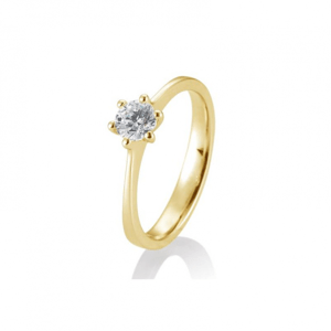 SOFIA DIAMONDS prsteň zo žltého zlata s diamantom 0,50 ct BE41/84833-Y