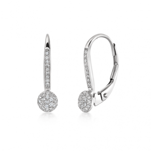 SOFIA DIAMONDS zlaté náušnice s diamantmi 0,16 ct UDER21275W-H-I1