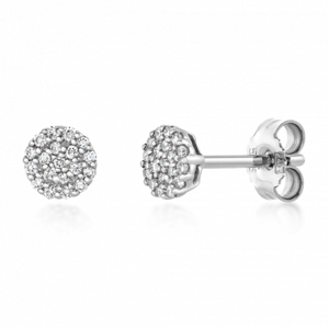 SOFIA DIAMONDS zlaté náušnice s diamantmi 0,10 ct UDER23017W-H-I1