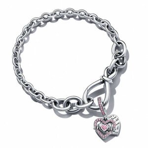 PANDORA náramok Infinity heart 598911C00+799402C01