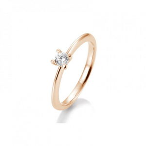 SOFIA DIAMONDS prsteň z ružového zlata s diamantom 0,20 ct BE41/05635-R
