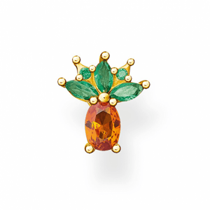THOMAS SABO kusová náušnica Pineapple gold H2191-472-7