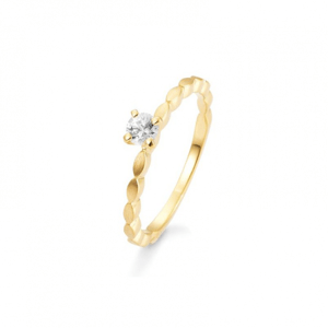 SOFIA DIAMONDS prsteň zo žltého zlata so zafírom BE42/03331-Y