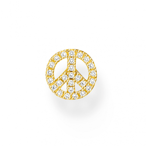 THOMAS SABO kusová náušnica Peace gold H2218-414-14