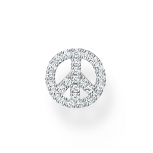 THOMAS SABO kusová náušnica Peace silver H2218-051-14