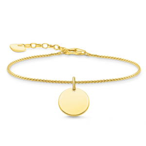 THOMAS SABO strieborný náramok Disc gold A1960-413-39