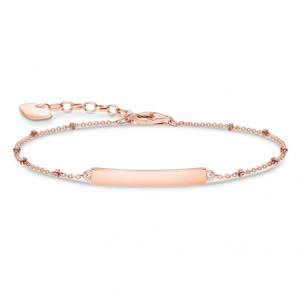 THOMAS SABO strieborný náramok Classic dots rosegold A1975-415-40-L19V