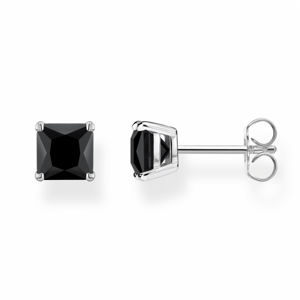THOMAS SABO náušnice Black stone H2174-024-11