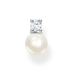 THOMAS SABO kusová náušnica Pearls with white stone silver H2214-167-14
