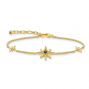 THOMAS SABO náramok Royalty star with stones gold A2037-959-7-L19V