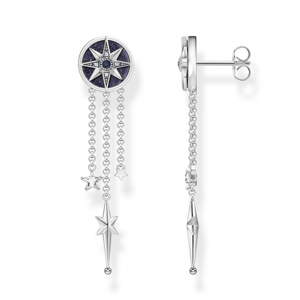 THOMAS SABO náušnice Royalty star with stones silver H2224-945-7
