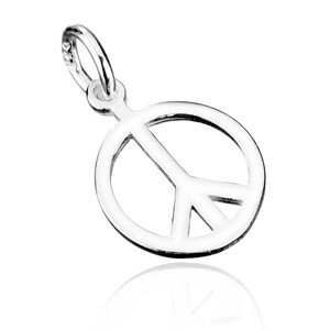Strieborný prívesok 925 - symbol mieru