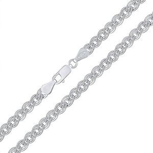 Silvego Strieborný náhrdelník Double Rombo brúsený - 5 mm KRM04676N