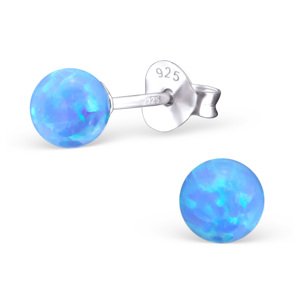 Olivie Strieborné guličky s opálom AZURO 5 mm 1295 Ag 925; ≤0,40 g.