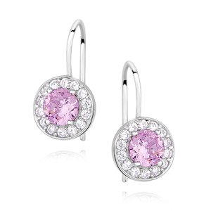 OLIVIE Detské strieborné náušnice PINK 1623 Ag 925; ≤1,6 g.