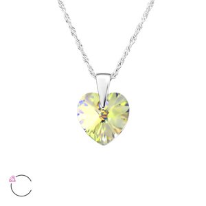Olivie Strieborný náhrdelník SRDCE Swarovski AB 1959 Ag 925; ≤1,5 g.