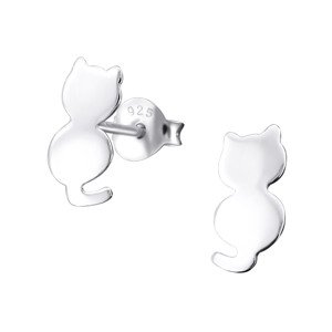OLIVIE Strieborné náušnice MAČKA 2238 Ag 925; ≤0,50 g.