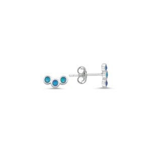 OLIVIE Strieborné náušnice OPAL 2365 Ag 925; ≤1 g.