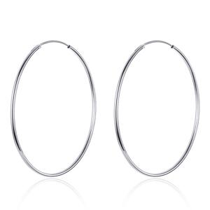 OLIVIE Strieborné náušnice 5cm KRUHY 3640 Ag 925; ≤2,7 g.