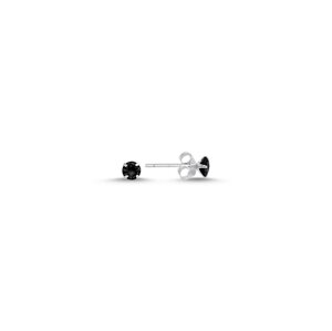 Olivie Strieborné náušnice 4 mm BLACK 3843 Ag 925; ≤0,5 g.