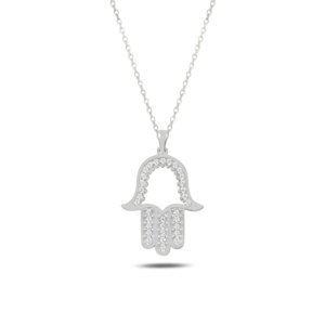 OLIVIE Strieborný náhrdelník HAMSA 3859 Ag 925; ≤2,2 g.