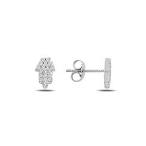OLIVIE Strieborné náušnice HAMSA 3884 Ag 925; ≤1,1 g.