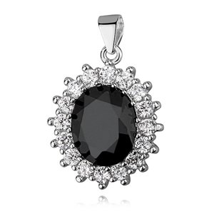 OLIVIE Strieborný prívesok BLACK ZIRCONIA 3931 Ag 925; ≤4,9 g.