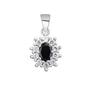 OLIVIE Strieborný prívesok BLACK 3967 Ag 925; ≤1,6 g.