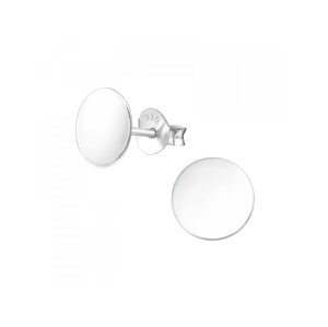 OLIVIE Strieborné náušnice 8mm KÔSTKY 3998 Ag 925; ≤0,6 g.
