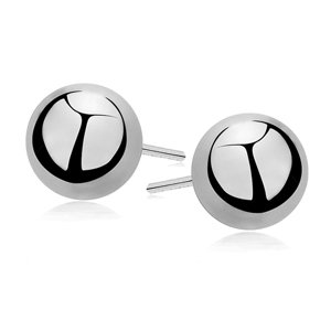 OLIVIE Strieborné 8mm guličky RHODIUM 4103 Ag 925; ≤1,50 g.