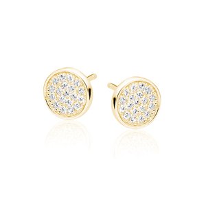 OLIVIE Strieborné náušnice GOLD 4176 Ag 925; ≤1,2 g.