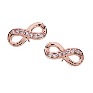 Olivie Strieborné náušnice NEKONEČNO ROSE 4262 Ag 925; ≤1 g.